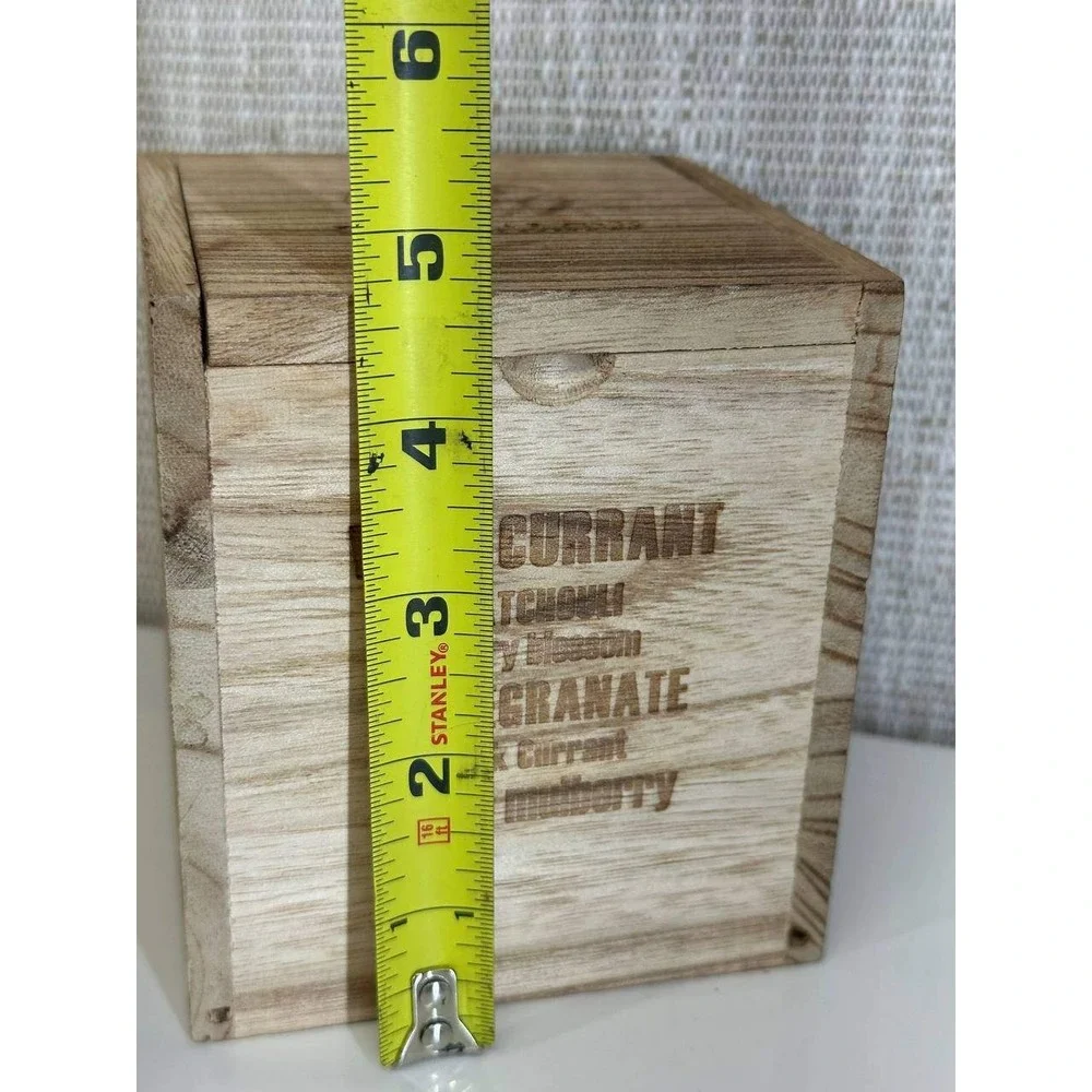 Bungalow Fragrance Collection Wooden Engraved Storage Box 057 (93)